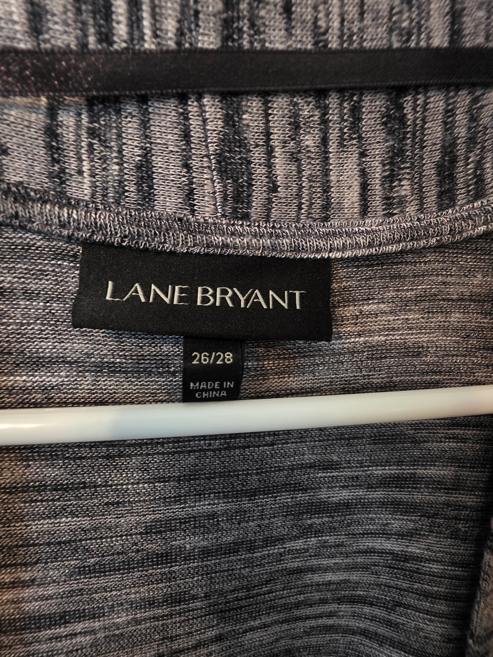 Lane Bryant Heathered Gray Crew Neck Sweater